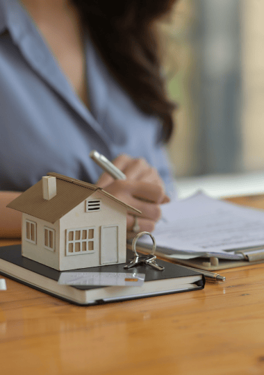 Miniature house with key