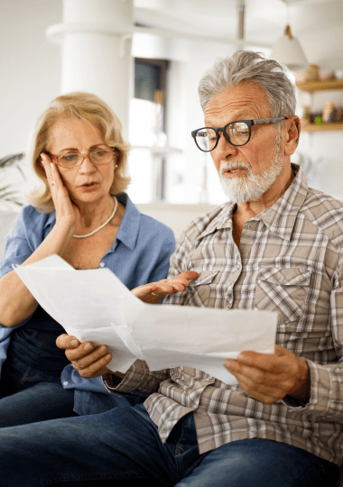 A retired couple going through their SMSF Financial Advice from Plan4Wealth